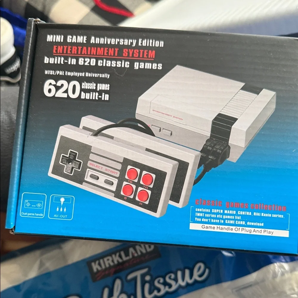 Classic Entertainment System with 620 Built-in Games - Gray and Black
